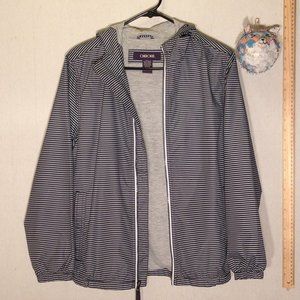 Cherokee Kids Boy Jacket Black White Hoodie, L